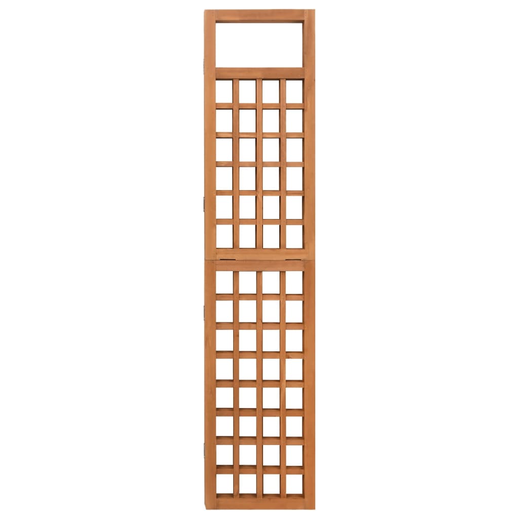 vidaXL مقسم غرفة/تعريشة 3 ألواح خشب أكاسيا صلب 121×180.5 سم