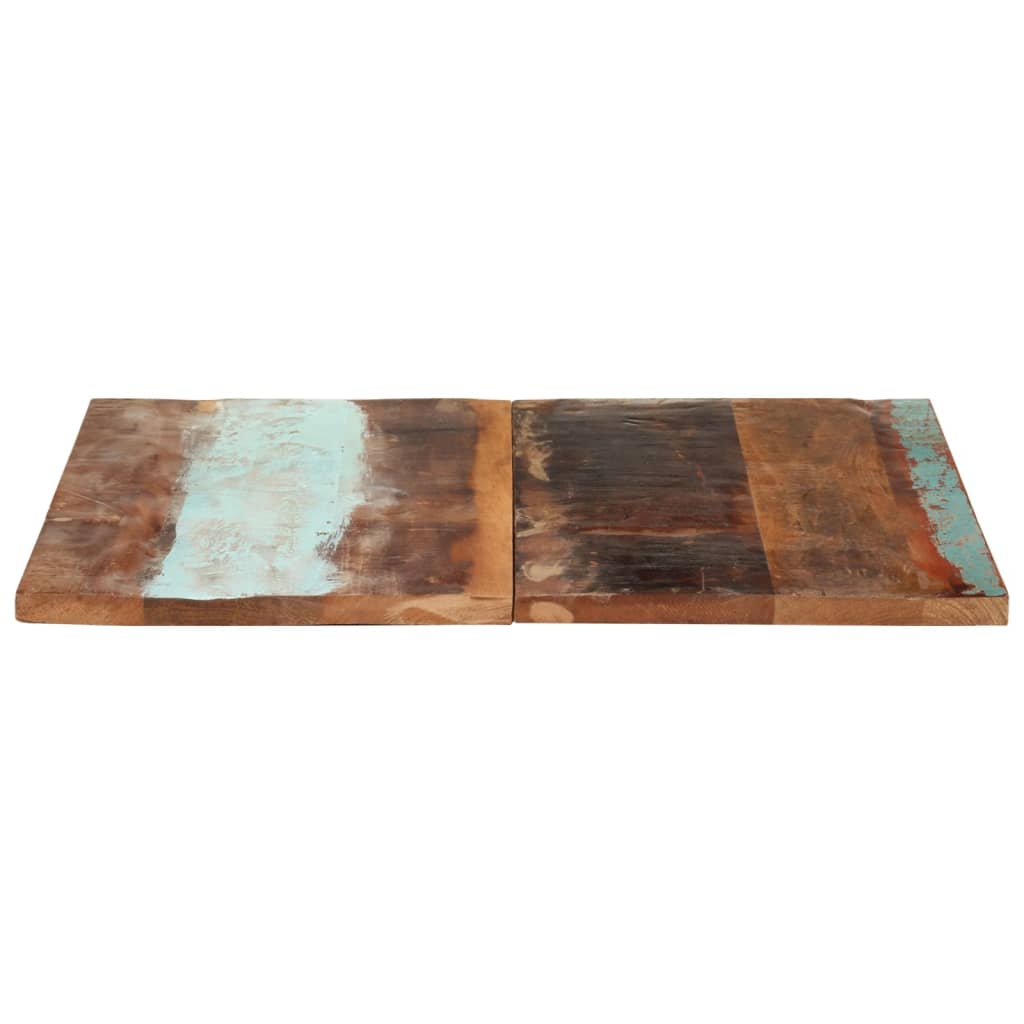 vidaXL سطح طاولة مربع 80×80 سم 25-27 ملم خشب صلب مستصلح