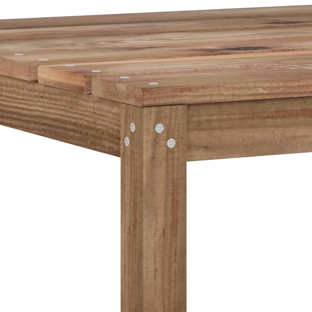 vidaXL طاولة طلبيات حديقة بني 60×60×36.5 سم خشب صنوبر مُشرَّب