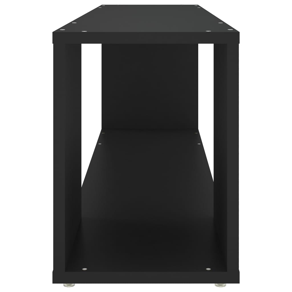 vidaXL خزانة تلفزيون أسود 100×24×32 سم خشب صناعي