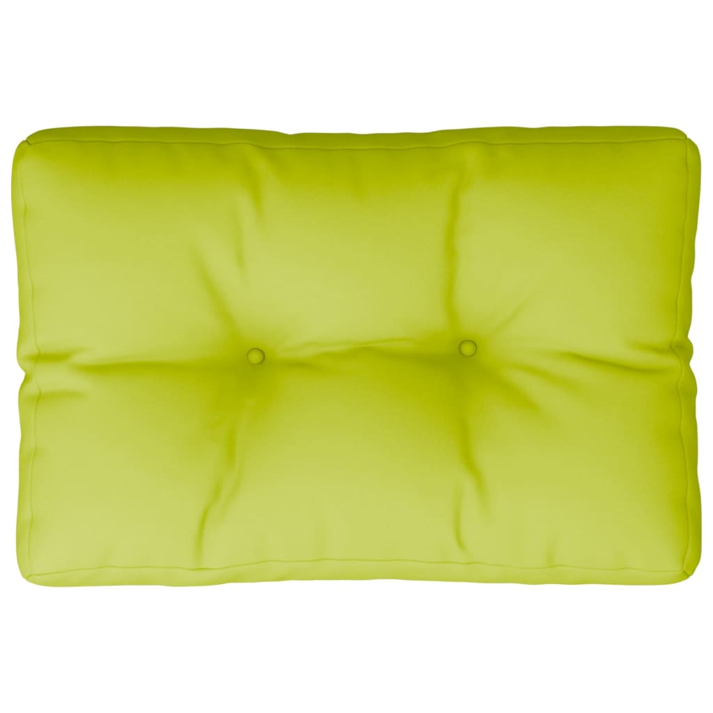 vidaXL وسادة أريكة طبليات أخضر ساطع 50×40×10 سم