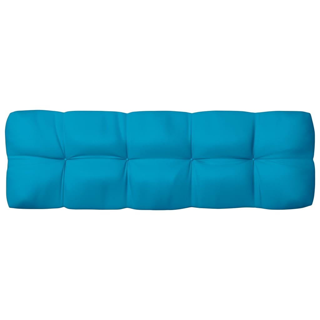 vidaXL وسائد أريكة طبلية 7 ق أزرق