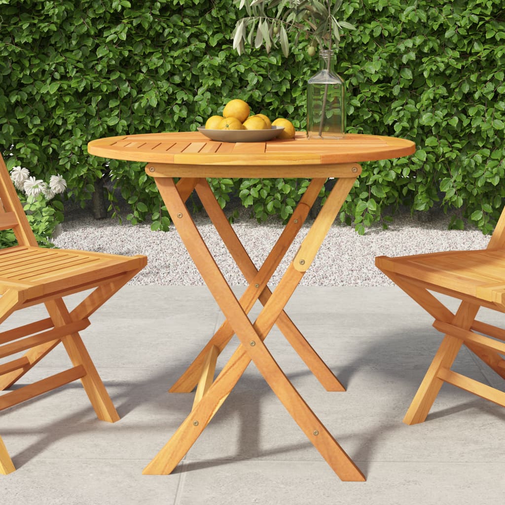 vidaXL طاولة حديقة قابلة للطي 85×76 سم خشب ساج صلب