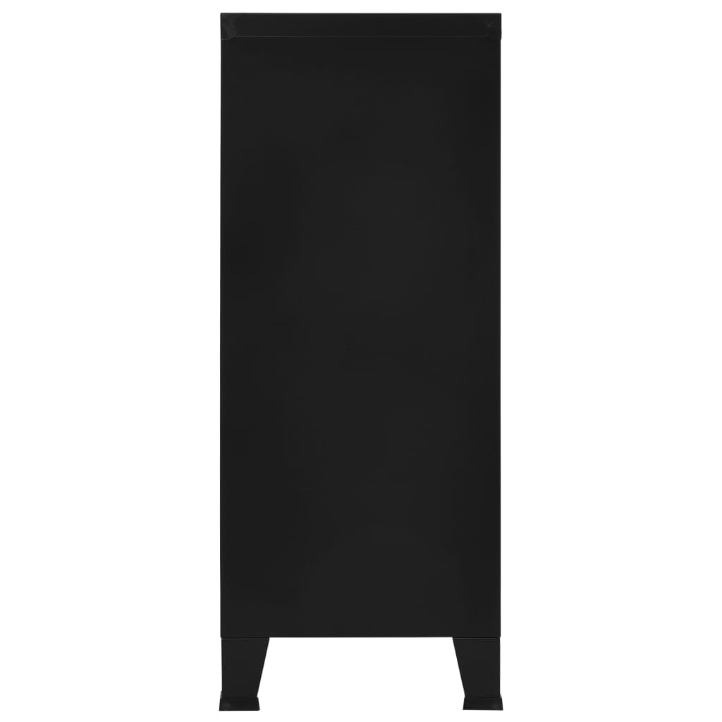 vidaXL خزانة ملفات أسود صناعي 100x40x90 سم فولاذ