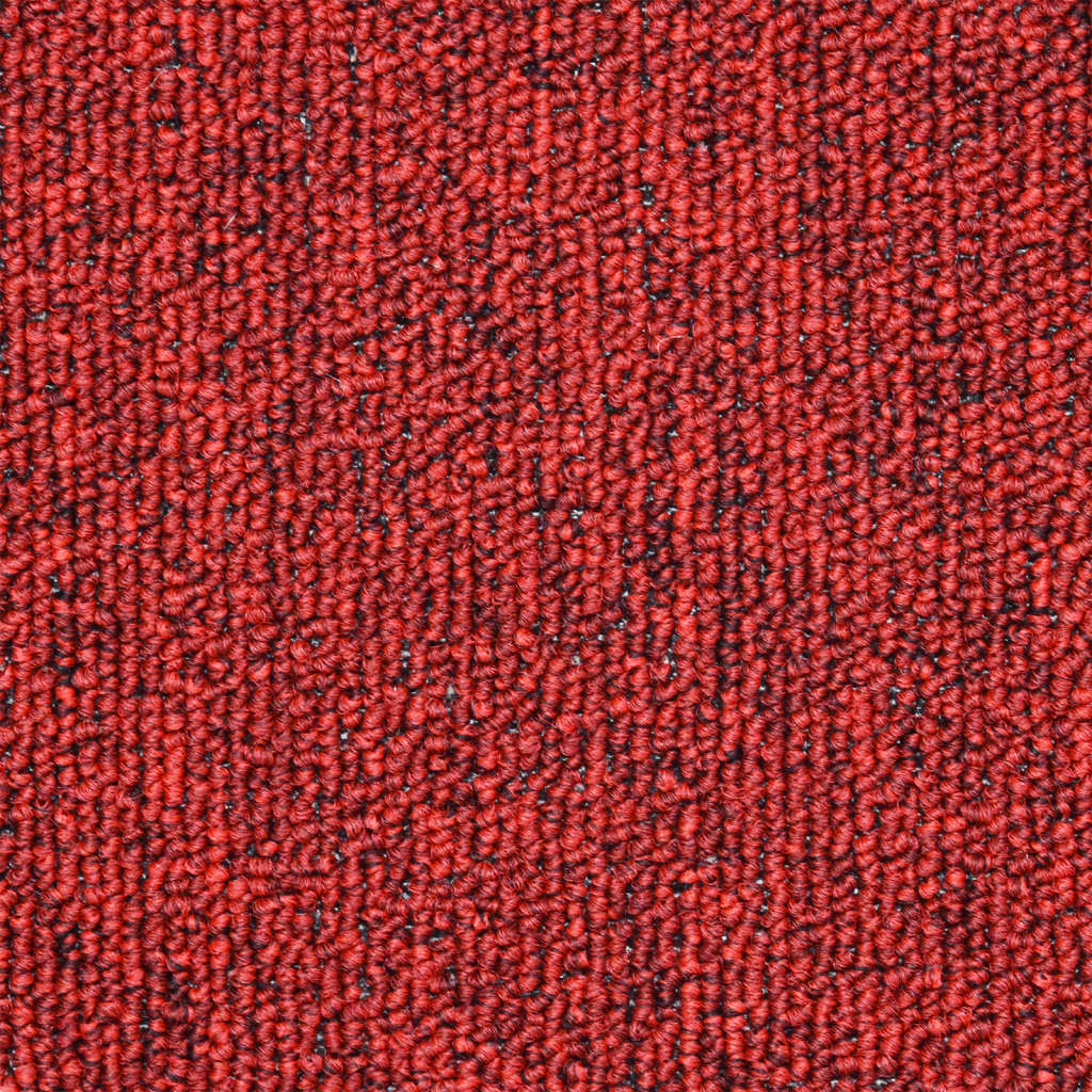 vidaXL دواسات سجاد الدرج 15 ق أحمر بوردو 56×17×3 سم