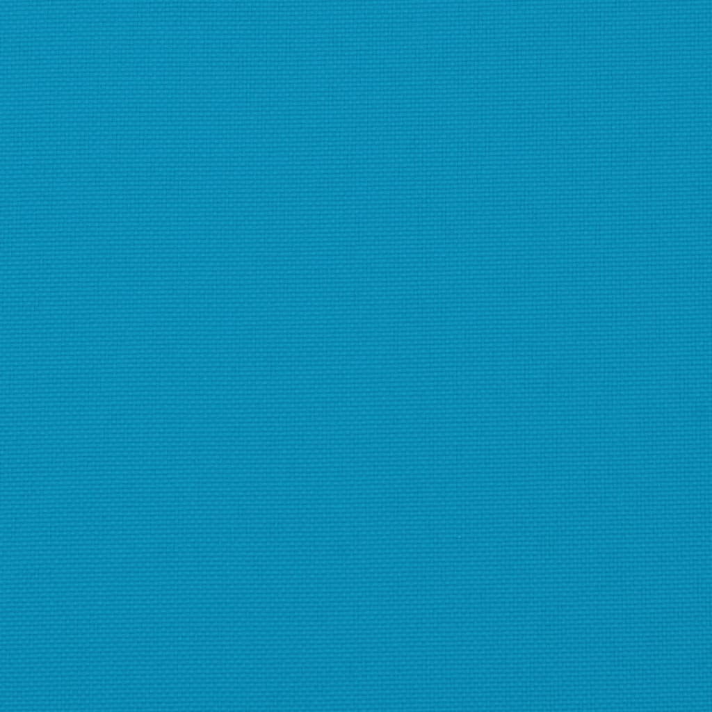 vidaXL وسائد كرسي 6 ق أزرق 50×50×3 سم قماش