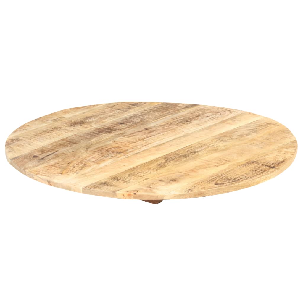 vidaXL سطح طاولة دائري خشب مانجو صلب دائري 15-16 مم 70 سم