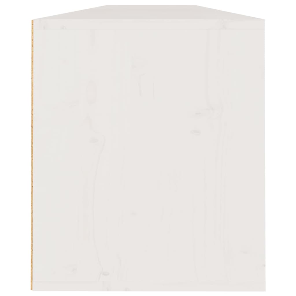 vidaXL خزانات حائط لون أبيض 2ق 35x30x100 سم خشب صنوبر صلب