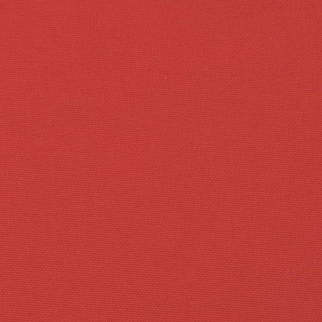 vidaXL وسادة كرسي تشمس أحمر 186×58×3 سم