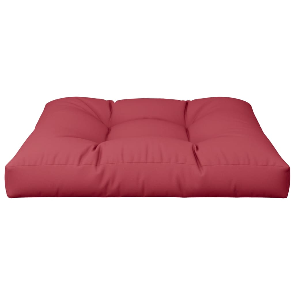 vidaXL وسادة مقعد منجدة 80 × 80 × 10 سم أحمر خمري 40972