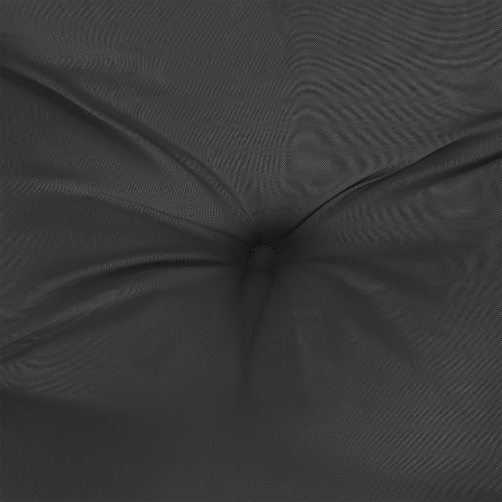 vidaXL وسادة مقعد حديقة أسود 120×50×7 سم قماش