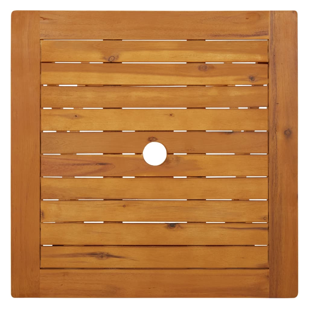 vidaXL طاولة حديقة قابلة للطي 60×60×75 سم خشب سنط صلب