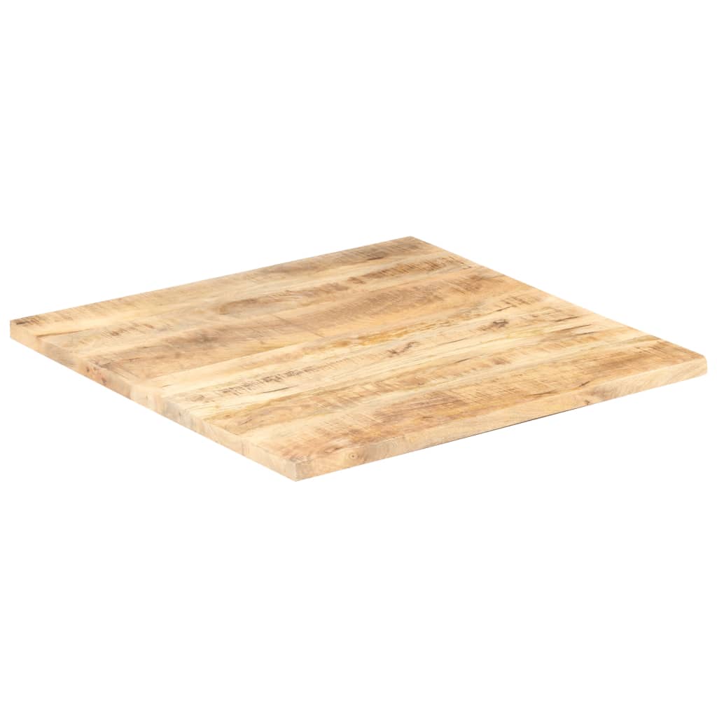 vidaXL سطح طاولة دائري خشب مانجو صلب 25-27 مم 70×70 سم