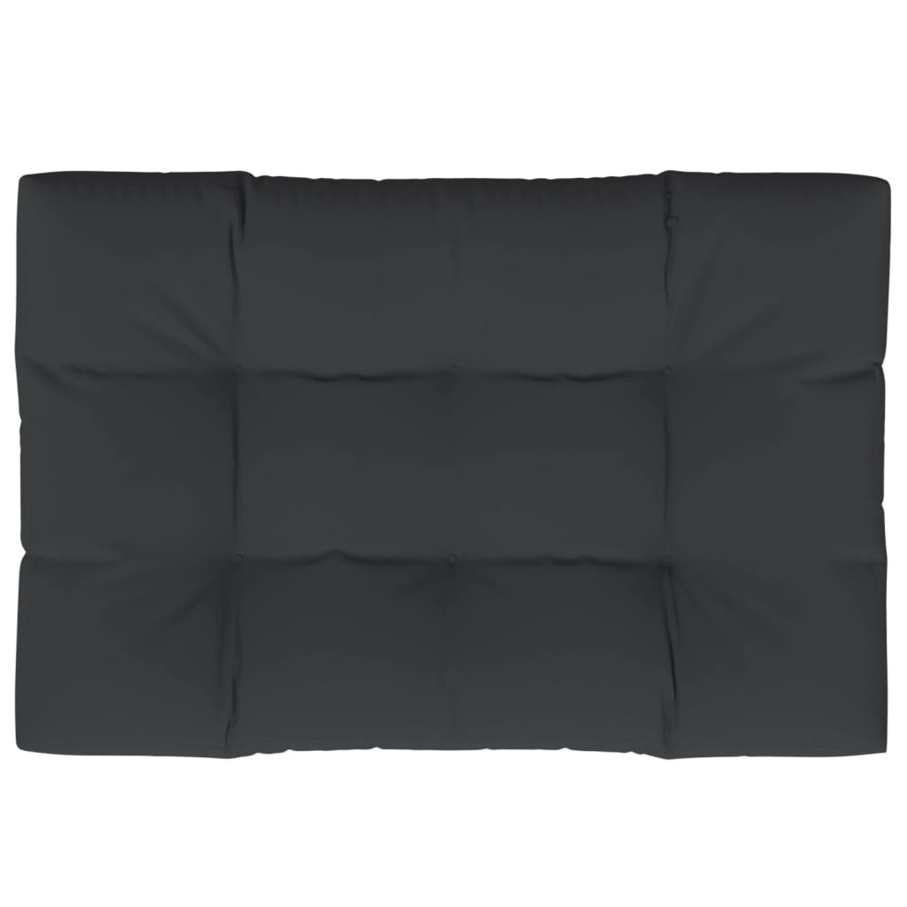 vidaXL وسادة مقعد حديقة أسود 120×80×10 سم قماش