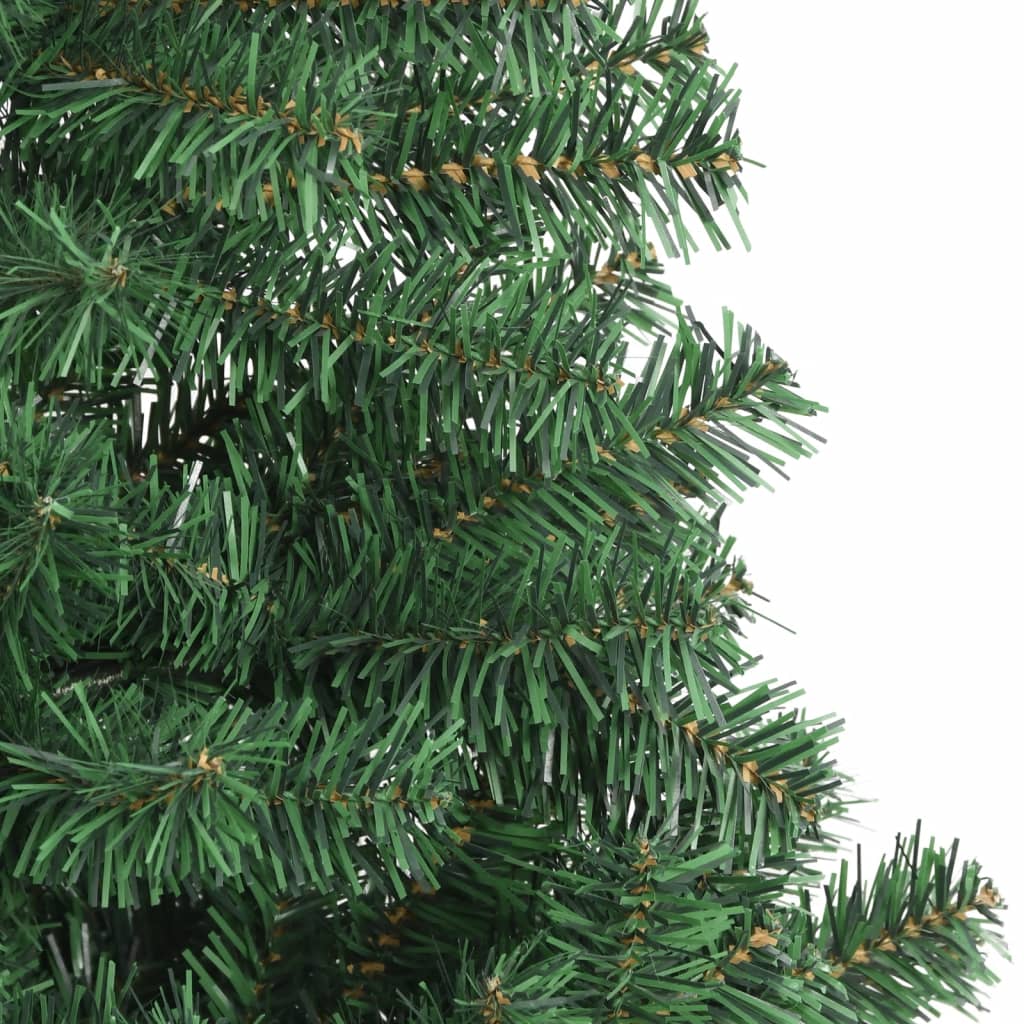 vidaXL شجرة كريسماس صناعية مقاس كبير 240 سم أخضر