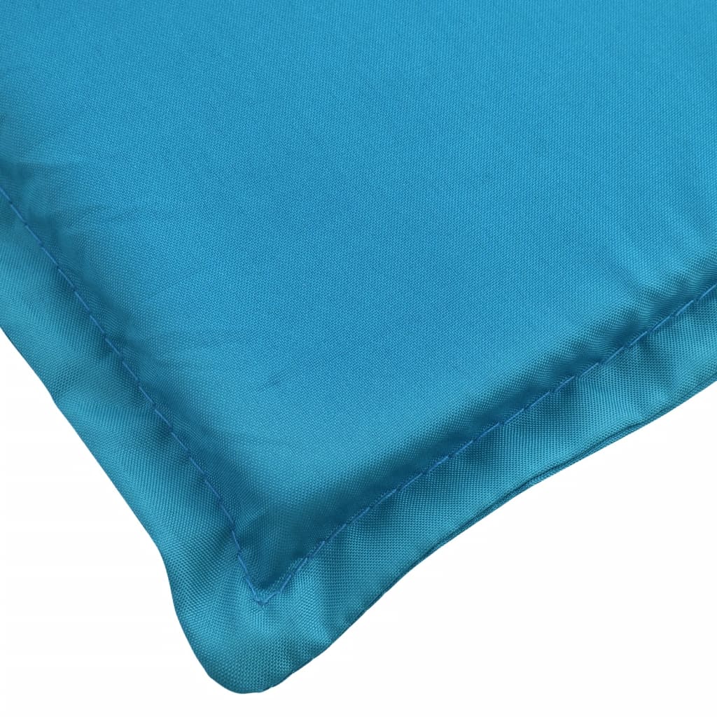 vidaXL وسادة كرسي تشمس أزرق 200×50×3 سم قماش