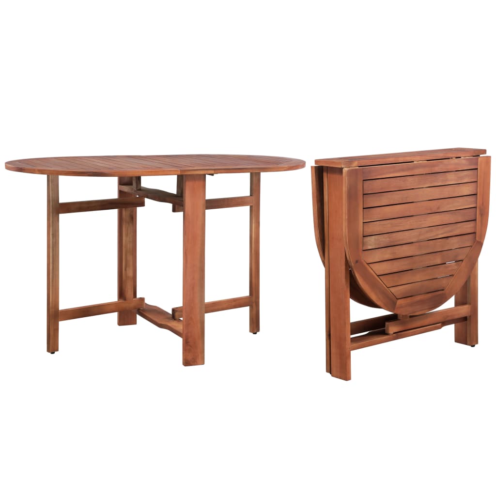 vidaXL طاولة حديقة 120×70×74 سم خشب أكاسيا صلب