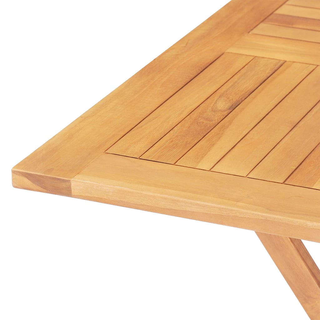 vidaXL طاولة حديقة قابلة للطي 85×85×76 سم خشب ساج صلب