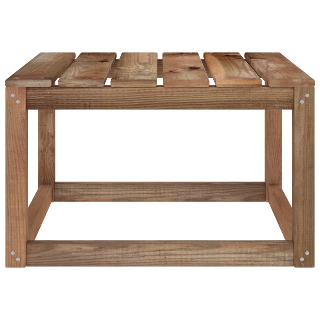 vidaXL طاولات طلبيات حديقة 2 ق 60×60×36.5 سم خشب صنوبر مُشرَّب