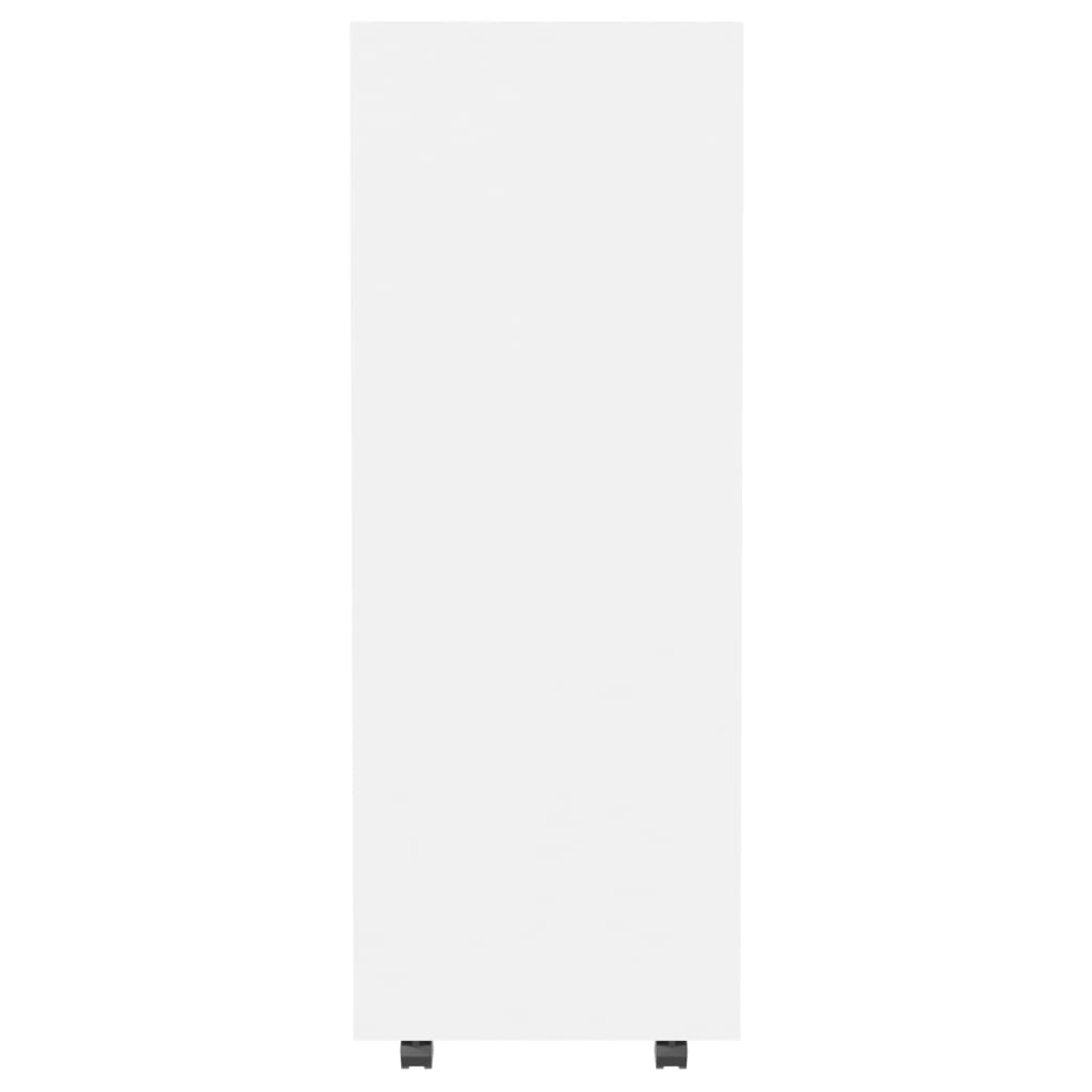 vidaXL دولاب ملابس أبيض 80×40×110 سم خشب صناعي