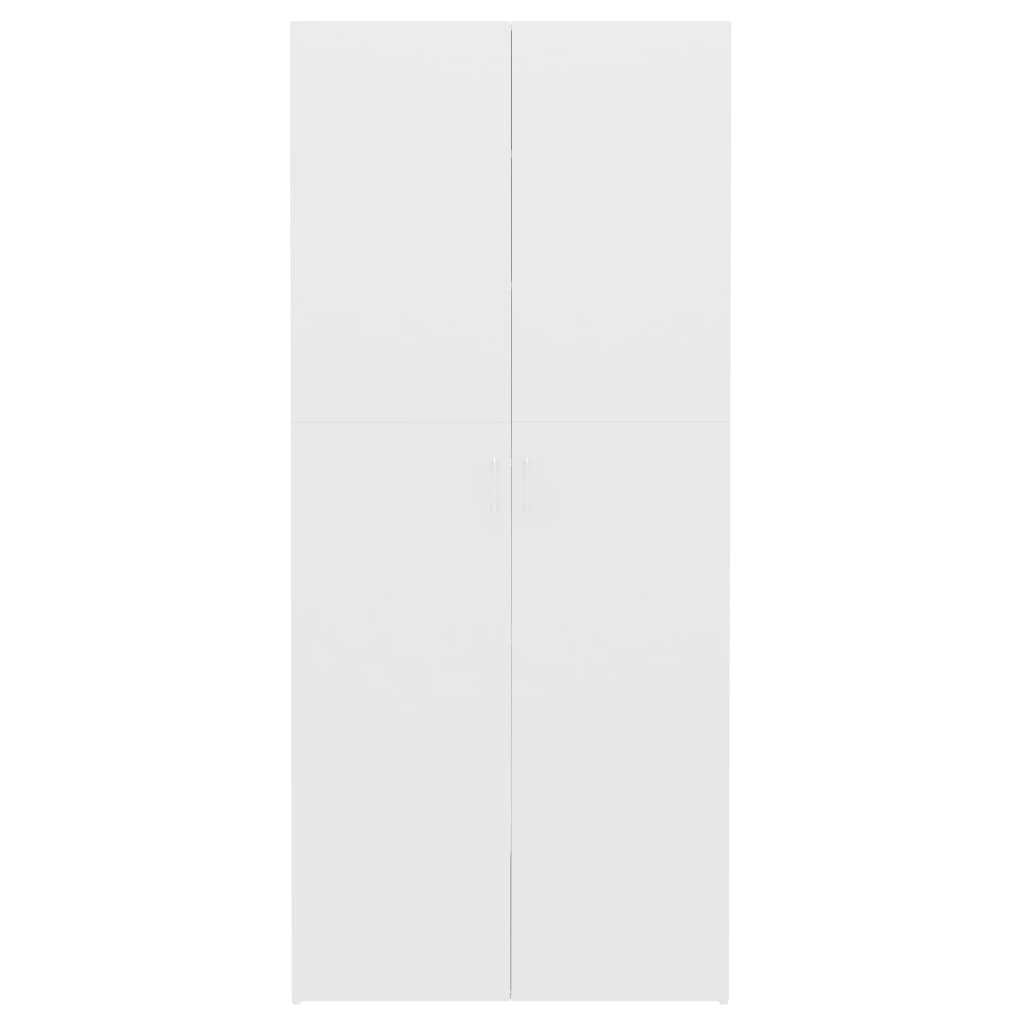 vidaXL جزامة أبيض 80×35.5×180 سم خشب مضغوط