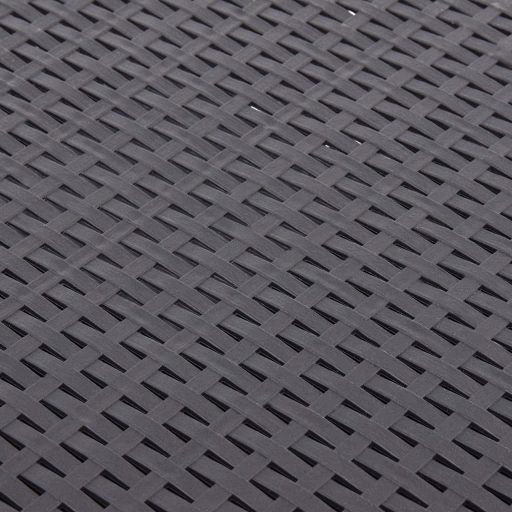 vidaXL طاولة جانبية بلون الموكا 54×54×36.5 سم بلاستيك