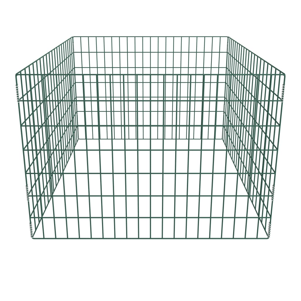 vidaXL صندوق سماد للحديقة شبكي مربع 100×100×70 سم
