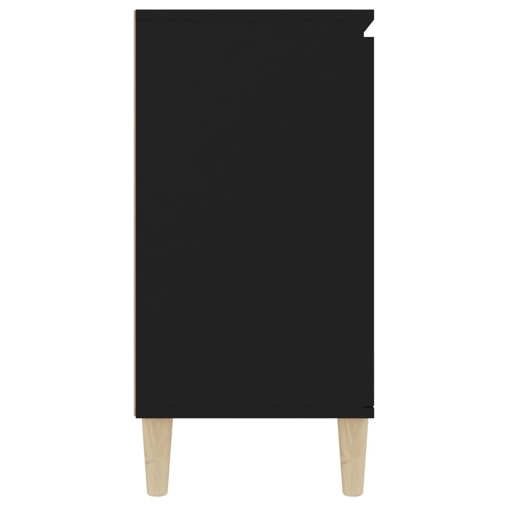 vidaXL خزانة جانبية أسود 103.5×35×70 سم خشب صناعي