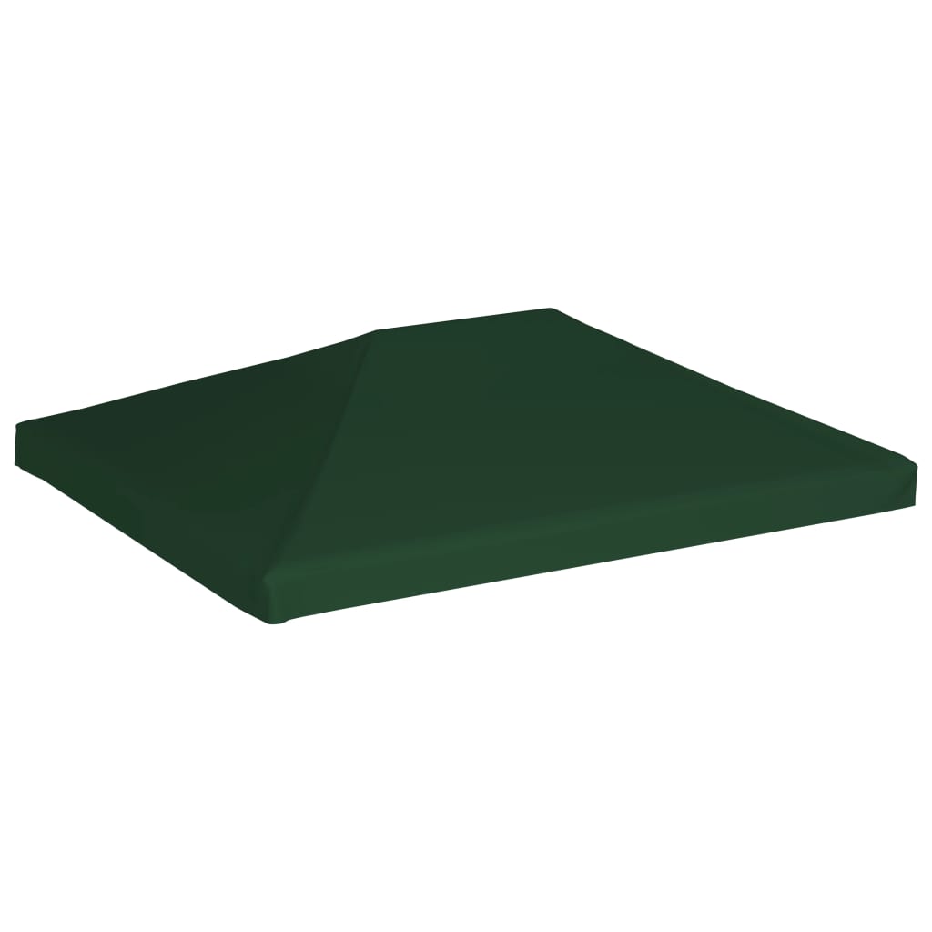 vidaXL سقف مظلة علوي 310 جم/ م² 4×3 م أخضر