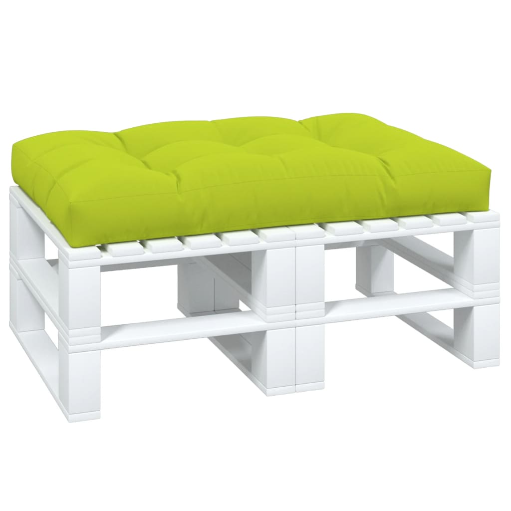 vidaXL وسادة أريكة طبليات أخضر ساطع 120×80×10 سم