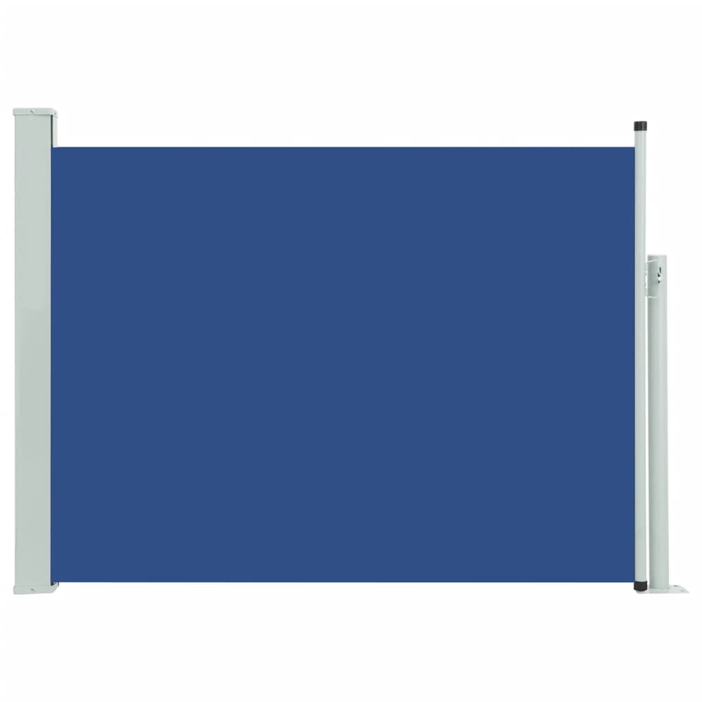 vidaXL مظلة فناء جانبية قابلة للسحب 100×500 سم أزرق