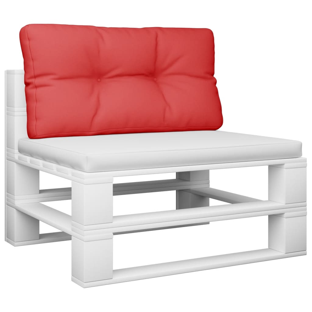 vidaXL وسادة أريكة طبليات أحمر 80×40×10 سم