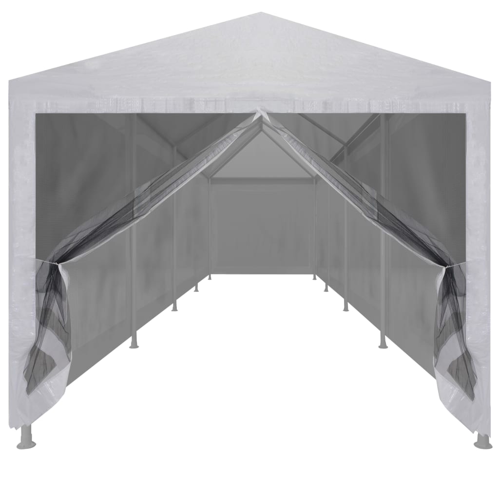 vidaXL خيمة حفلات مع 10 جدران جانبية شبكية 12×3 م