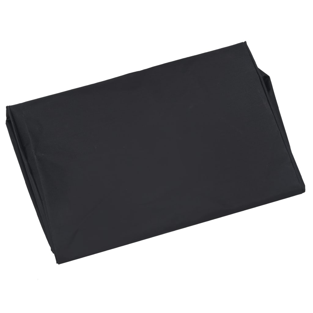 vidaXL بطانة عربة الحديقة قماش أسود 86×46×41 سم قماش