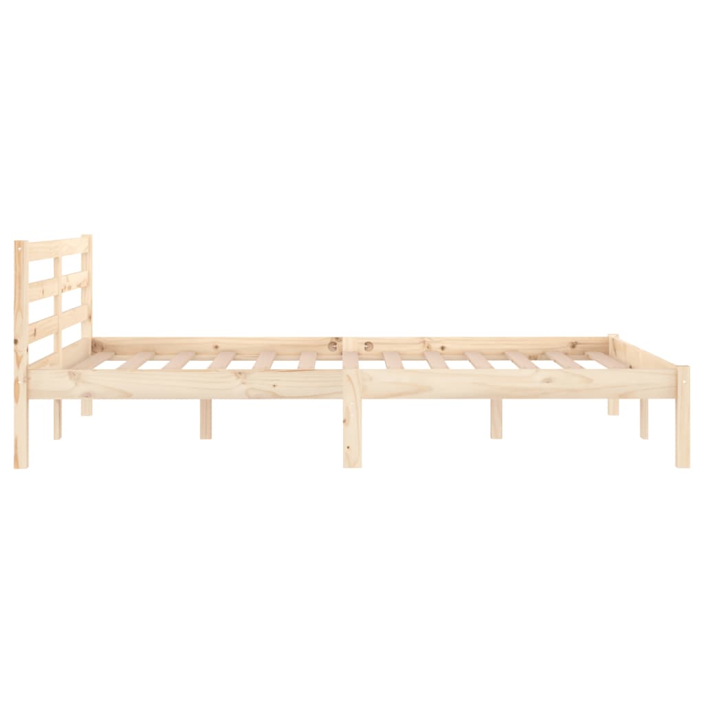 vidaXL إطار سرير خشب صنوبر صلب 120×200 سم