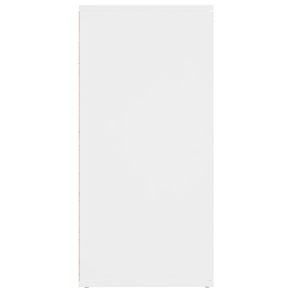vidaXL خزانة جانبية أبيض 160×36×75 سم خشب صناعي
