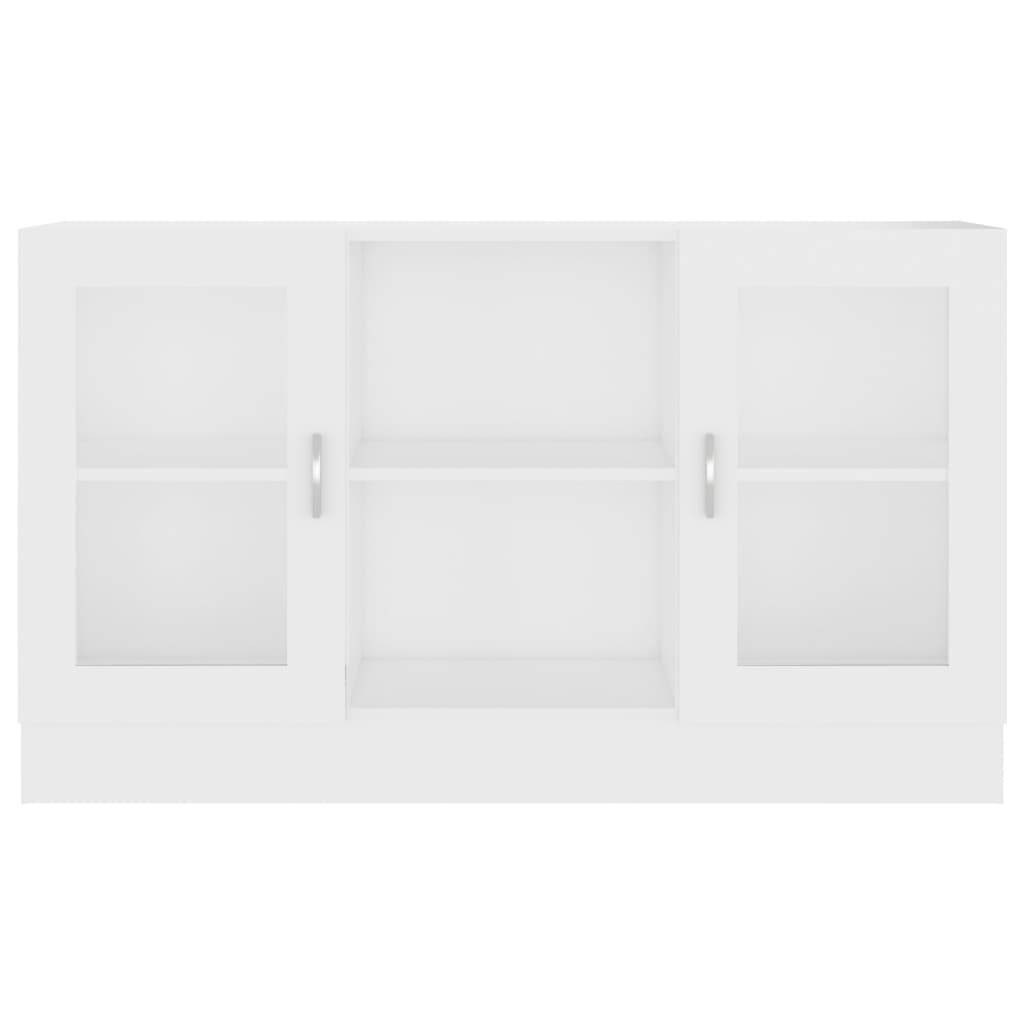 vidaXL خزانة عرض لون أبيض 120×30.5×70 سم خشب صناعي