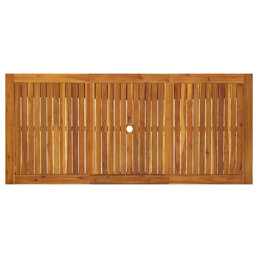 vidaXL طاولة حديقة 200×90×74 سم خشب أكاسيا صلب