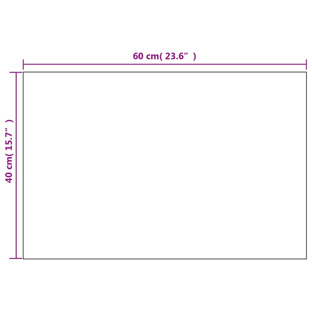 vidaXL مرايا حائط 2ق 40x60 سم زجاج مستطيل