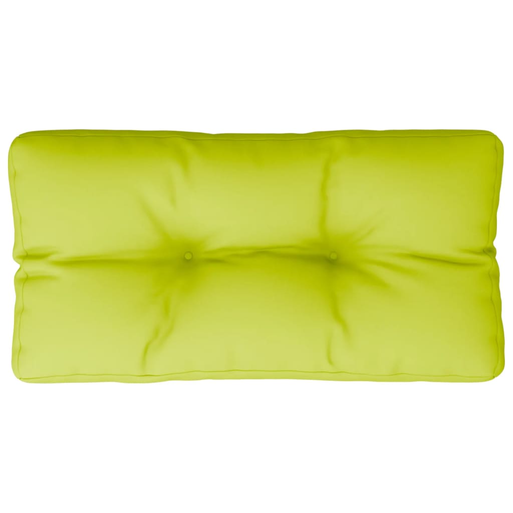 vidaXL وسادة أريكة طبليات أخضر ساطع 80×40×10 سم