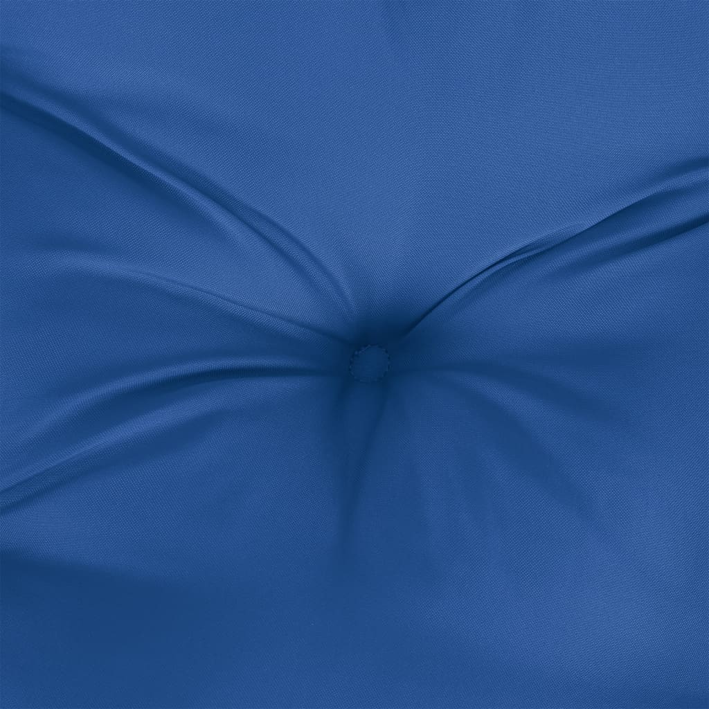 vidaXL وسائد بنش حديقة 2 ق أزرق 180×50×7 سم قماش أكسفورد