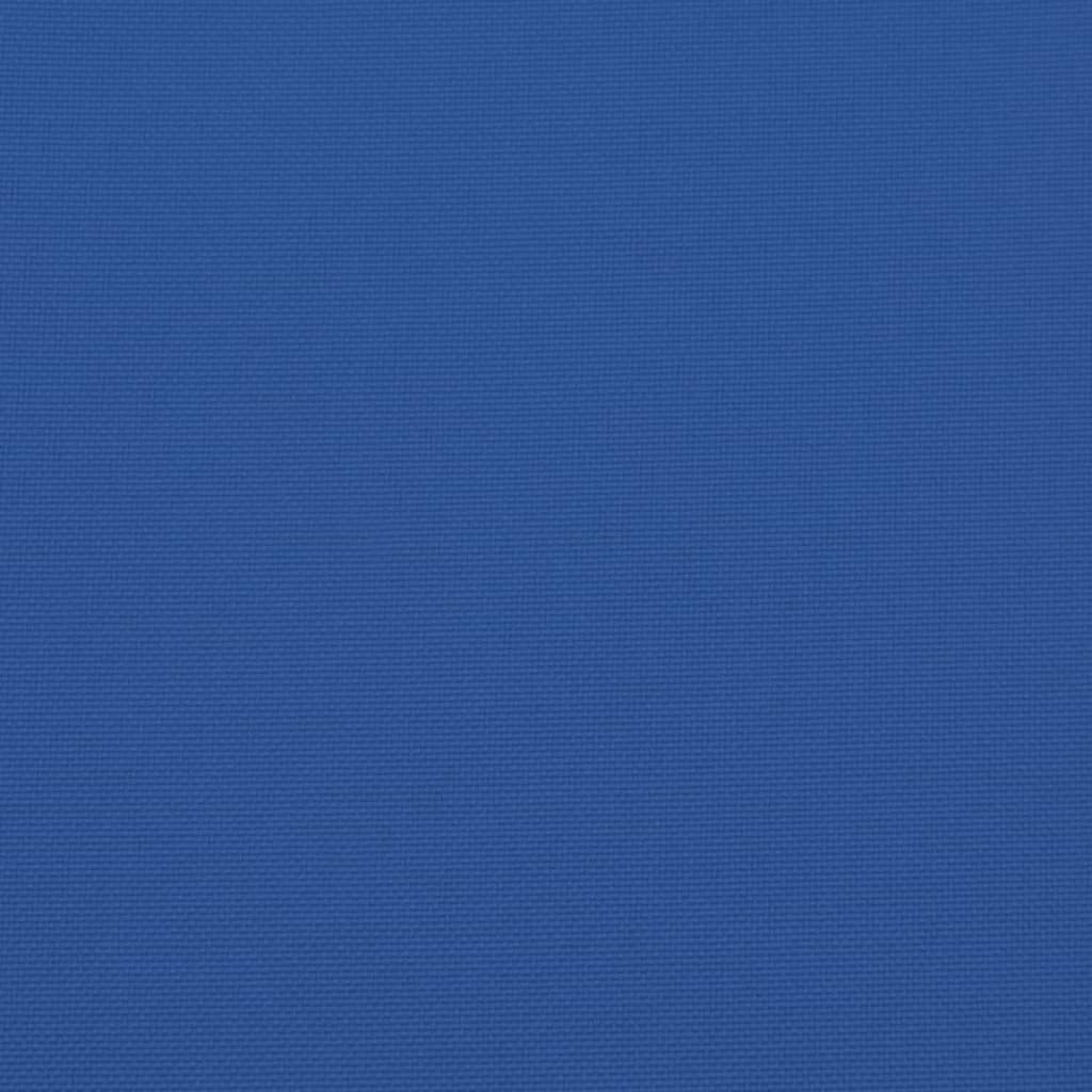 vidaXL وسائد بنش حديقة 2 ق أزرق 180×50×7 سم قماش أكسفورد