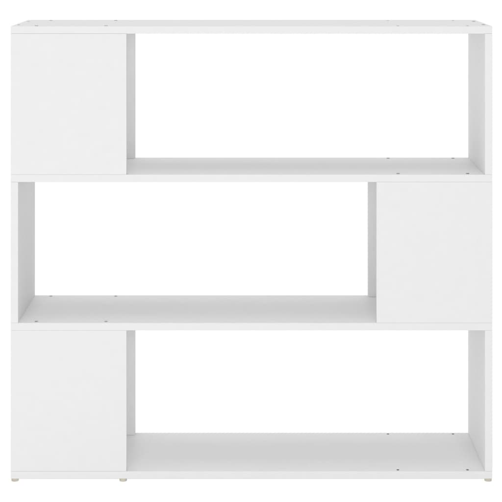 vidaXL مقسم غرفة خزانة كتب أبيض 100×24×94 سم خشب صناعي