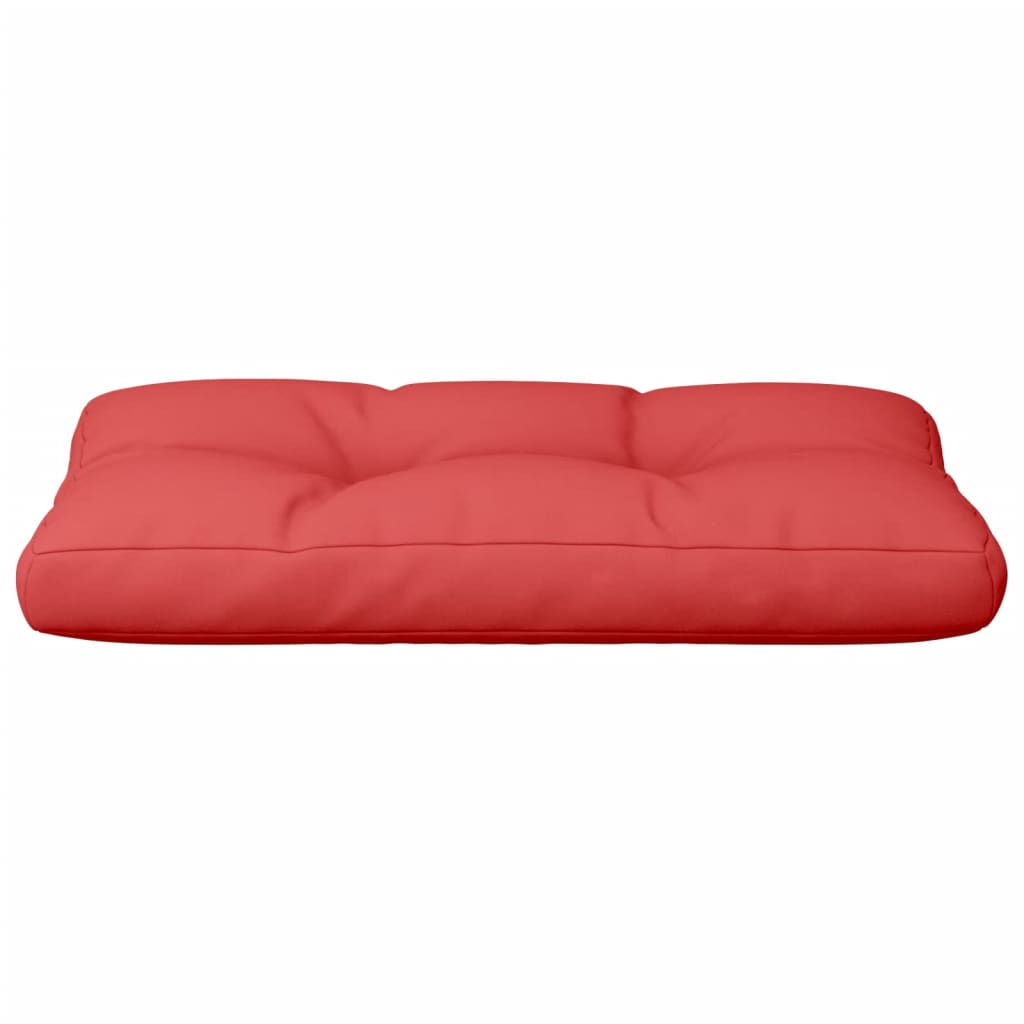 vidaXL وسادة أريكة طبليات أحمر 80×40×10 سم