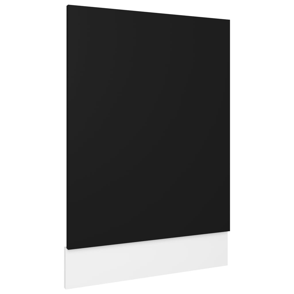 vidaXL لوحة غسالة صحون أسود 45×3×67 سم خشب صناعي