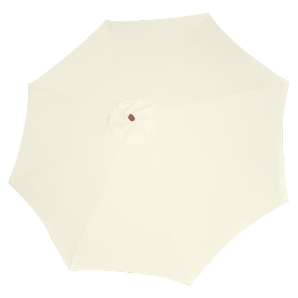 vidaXL مظلة 300×258 أبيض رملي