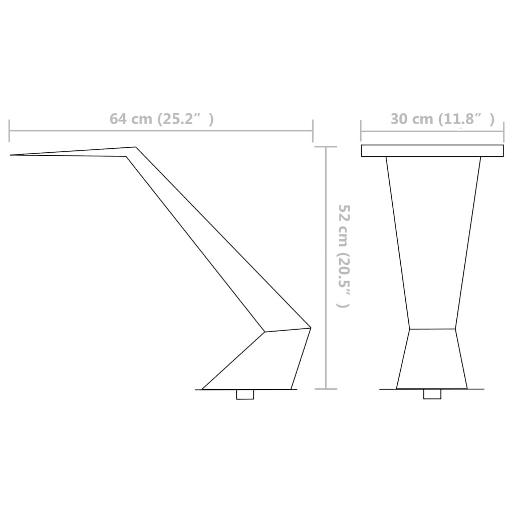 vidaXL نافورة مسبح فولاذ مقاوم للصدأ 64×30×52 سم فضي