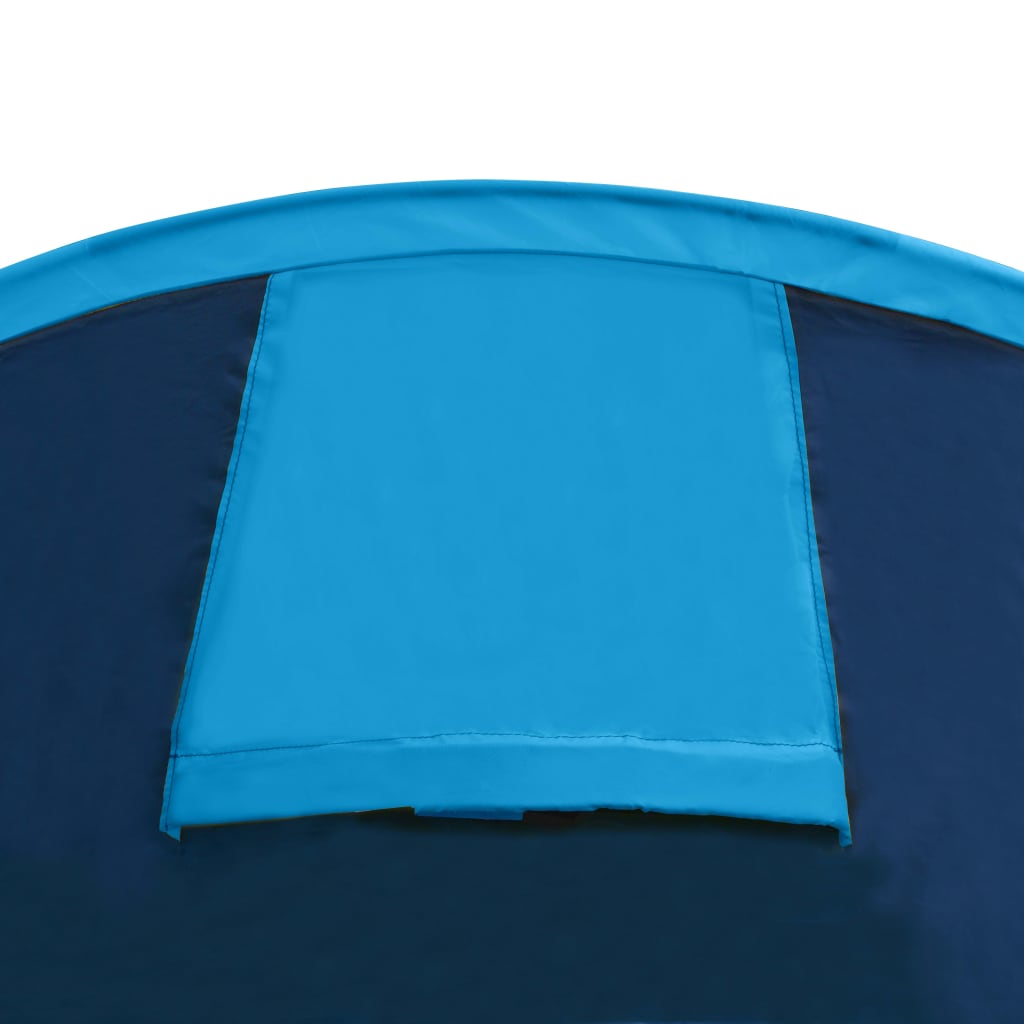 vidaXL خيمة تخييم 4 أشخاص كحلي/ أزرق فاتح