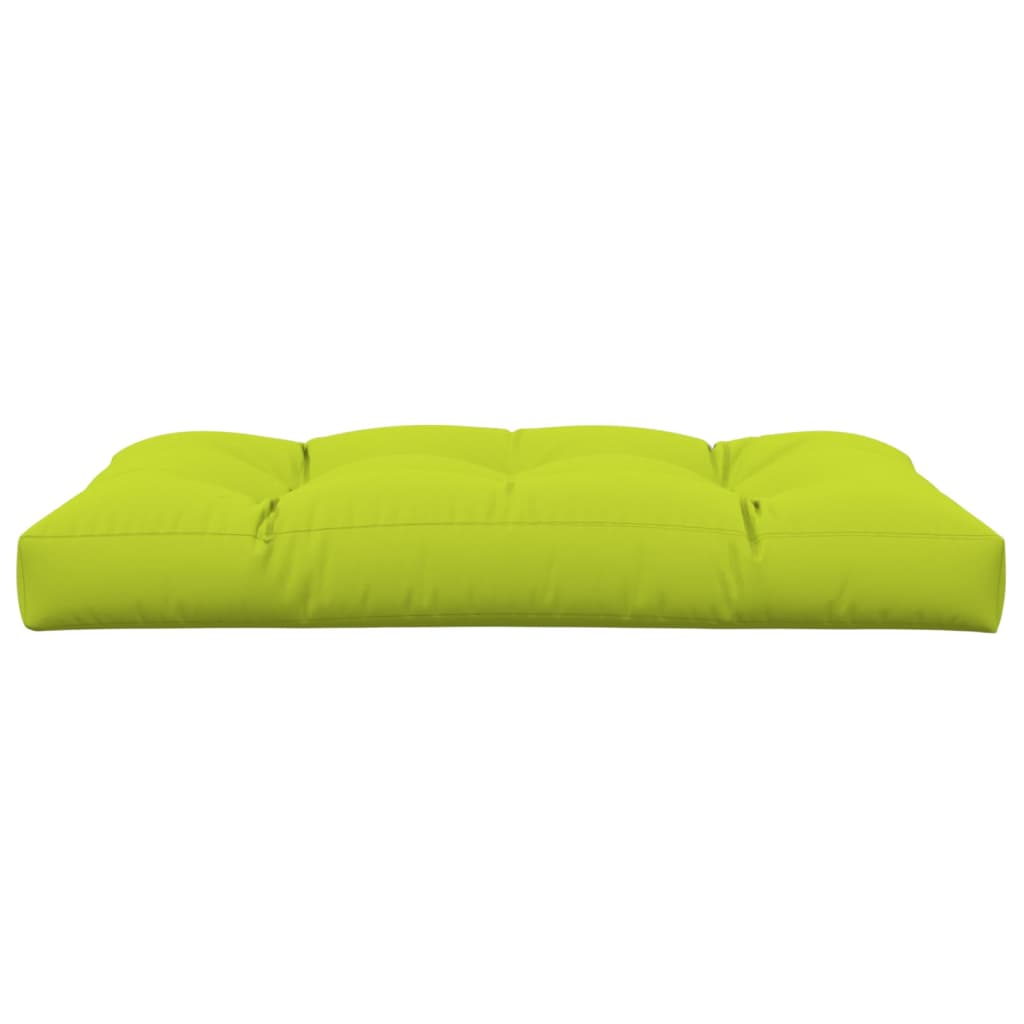 vidaXL وسادة أريكة طبليات أخضر ساطع 120×80×10 سم