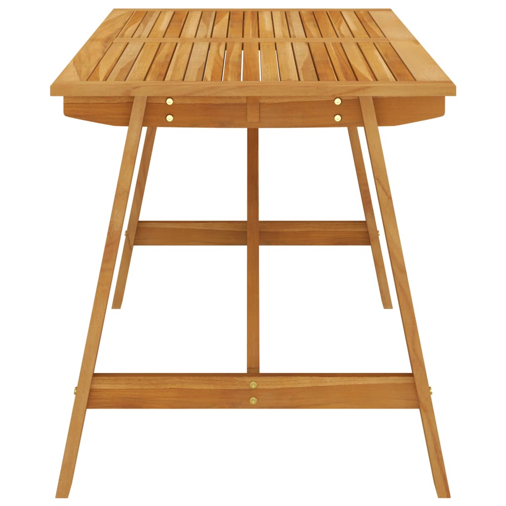 vidaXL طاولة سفرة حديقة 140×70×73.5 سم خشب أكاسيا صلب